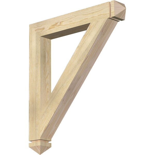 Ekena Millwork Traditional Arts & Crafts Rough Sawn Bracket, Douglas Fir, 4"W x 30"D x 34"H BKT04X30X34TRA03RDF - main